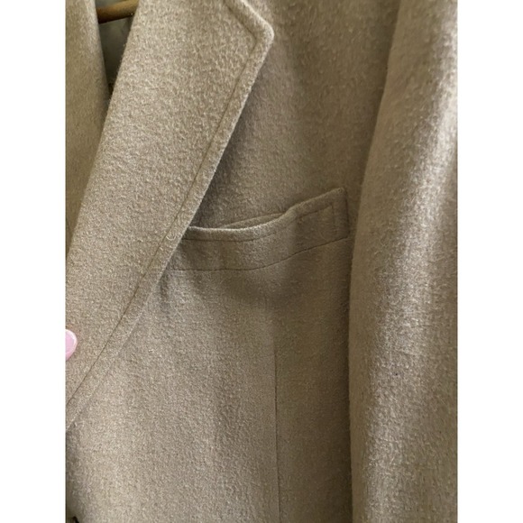 Vintage A Delta Ltd By Mel Burns Tan 100% Camel Hair Sport Coat Blazer 2 Button - Picture 13 of 16